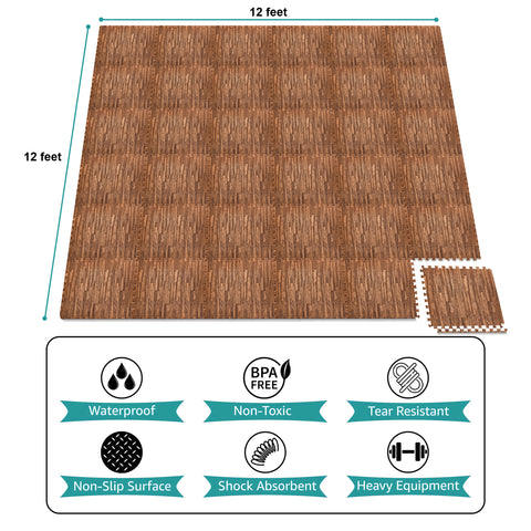 Floor Play Mat Interlocking Set (24 and 36 Pc Set)