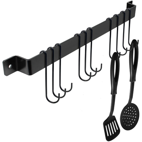 Utensil Rail Bar with Hooks