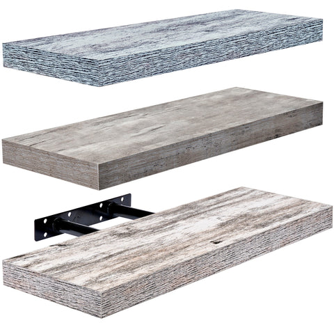 Coastal Rectangle Floating Shelves (3 Pack)