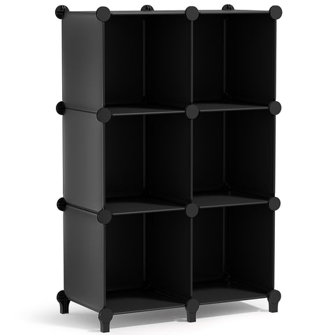 Cube Storage Organizer with Fabric Storage Bins
