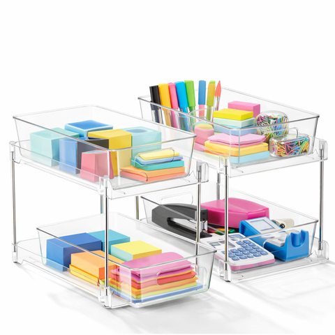 2-Tier Pull-Out Office Organizers