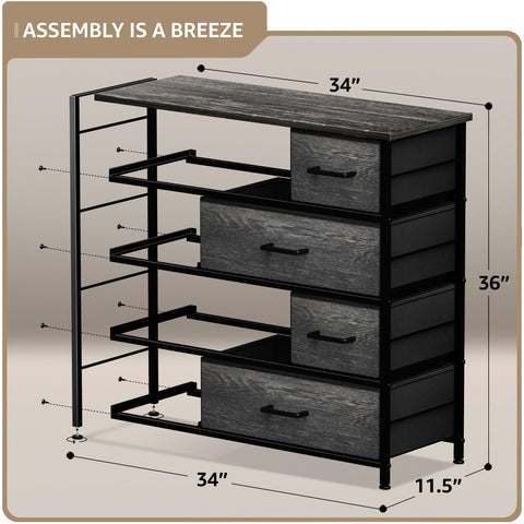 8 Drawer Wide Dresser