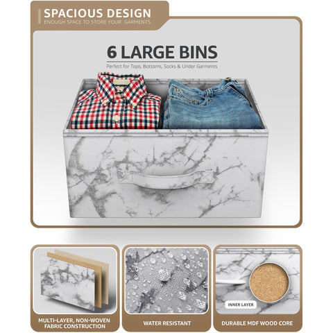 Sorbus 8 Drawer Fabric Dresser for Bedroom, home & office