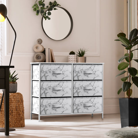 8-Drawer Dresser Stand (Marble Print)