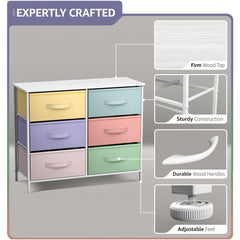 6-Drawer Fabric Dresser