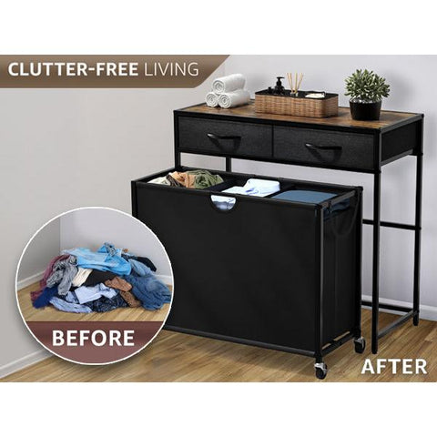 Pull-Out Laundry Hamper with Wheels