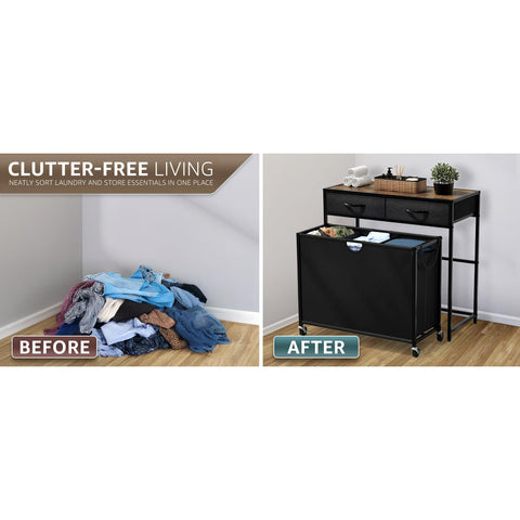 Pull-Out Laundry Hamper with Wheels