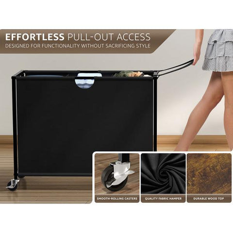 Pull-Out Laundry Hamper with Wheels