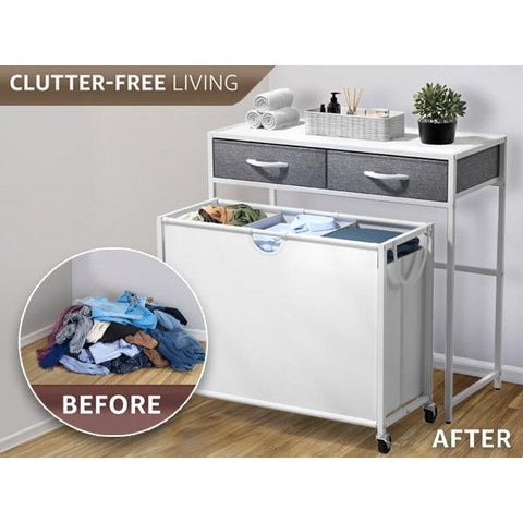 Pull-Out Laundry Hamper with Wheels