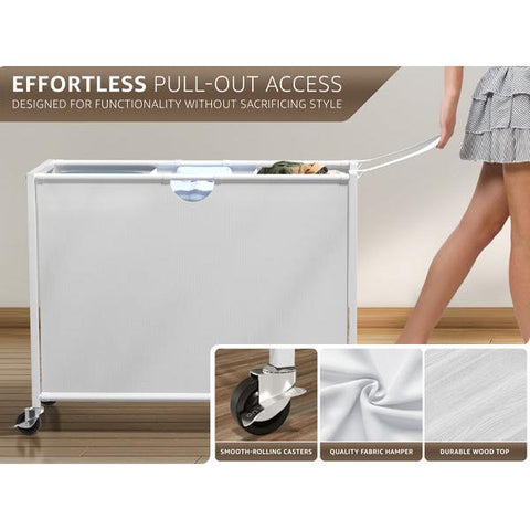 Pull-Out Laundry Hamper with Wheels