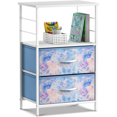 2-Drawer Table Shelf (Tie-dye Colors)