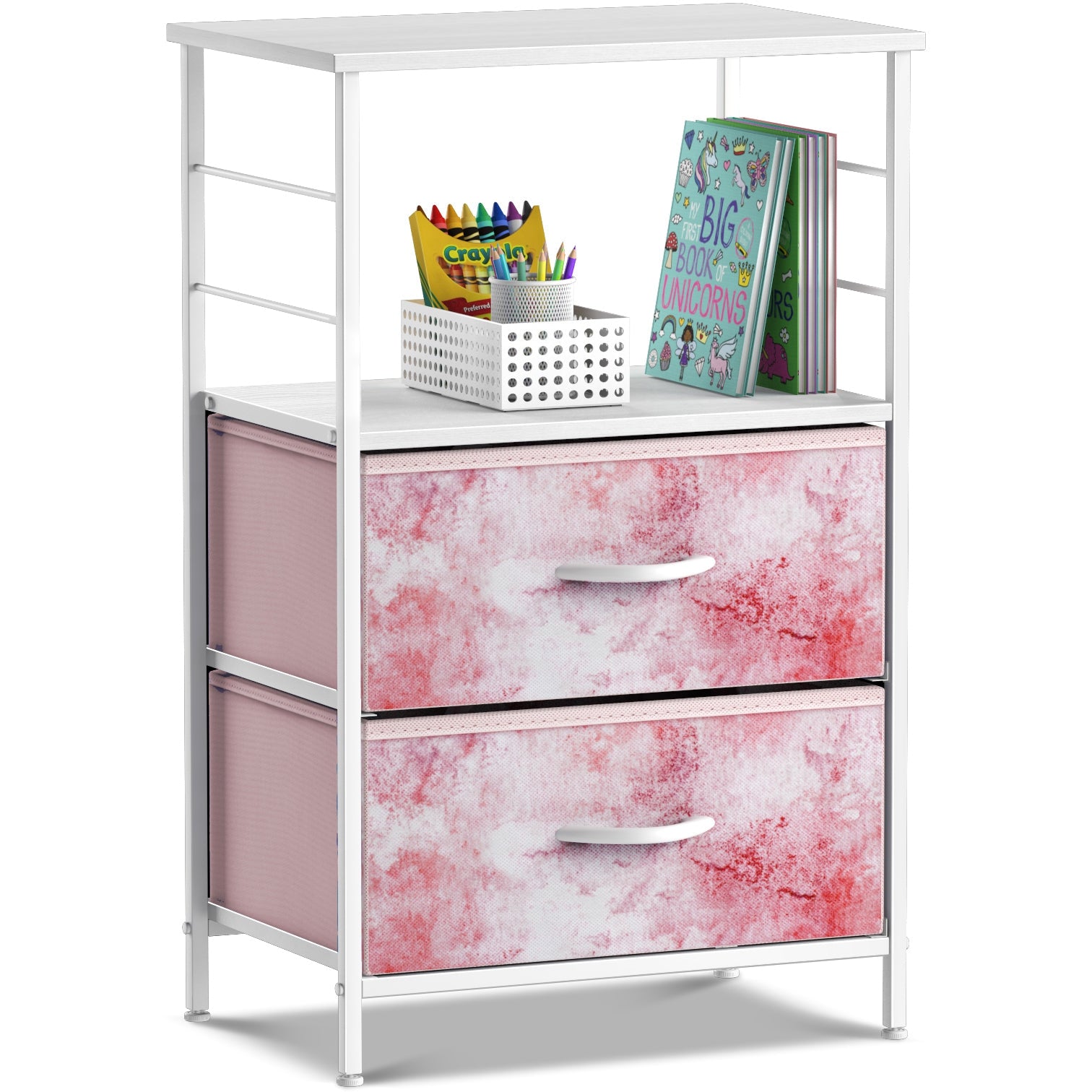 2-Drawer Table Shelf (Tie-dye Colors)