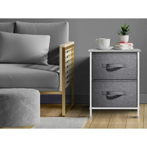 2 Drawer Display Nightstand