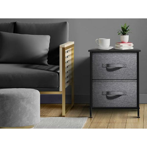 2 Drawer Display Nightstand