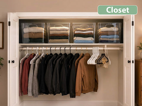 Clear Storage Bins Large