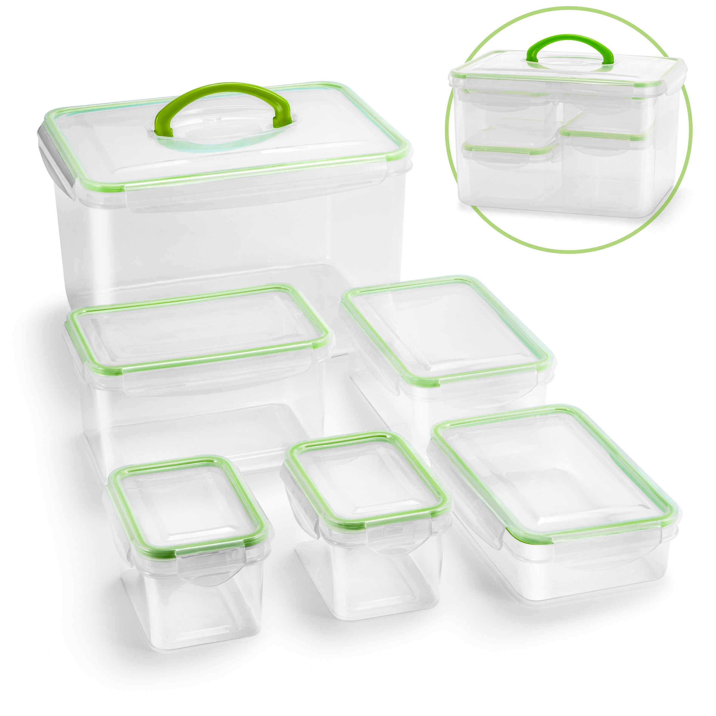 Airtight Storage Containers with Snap-On Lids (12 Piece) – Sorbus Home