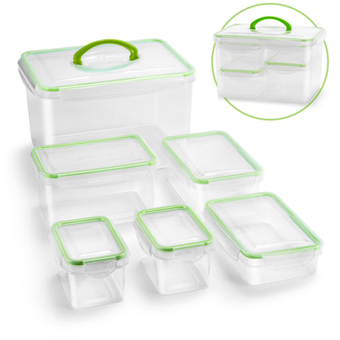 Food Storage Plastic Variety Pack Snap-On Lid (12 Piece)