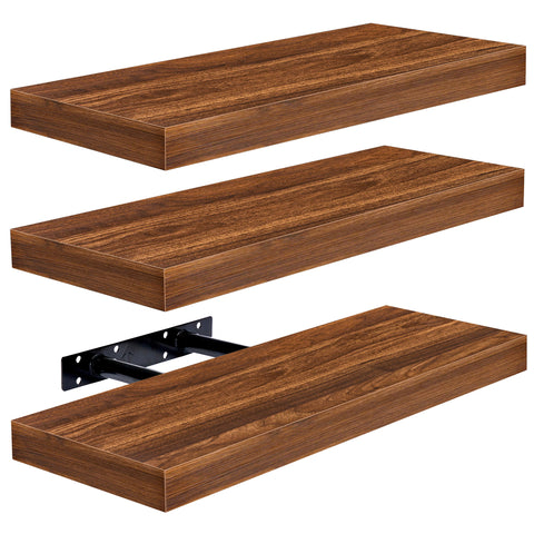 Rustic Rectangle Floating Shelves (3 Pack)