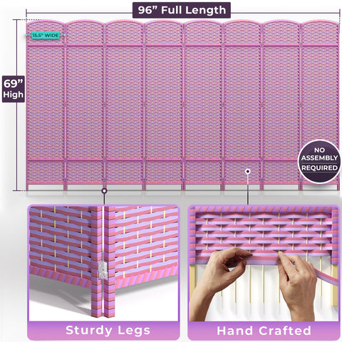 Room Divider Screen Panels (8-6-4 Panel)