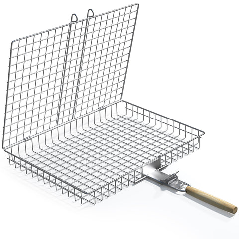 Large Stainless Steel Barbecue Grilling Basket