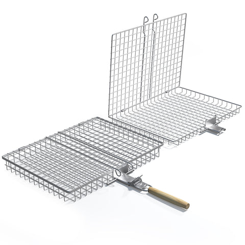 Large Stainless Steel Barbecue Grilling Basket