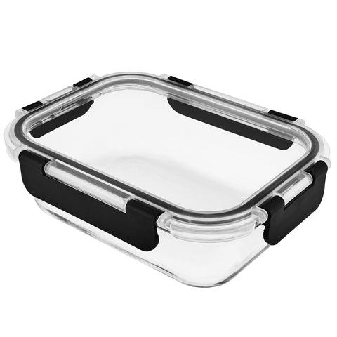 Airtight Glass Food Prep and Storage Container with Lid (Single)
