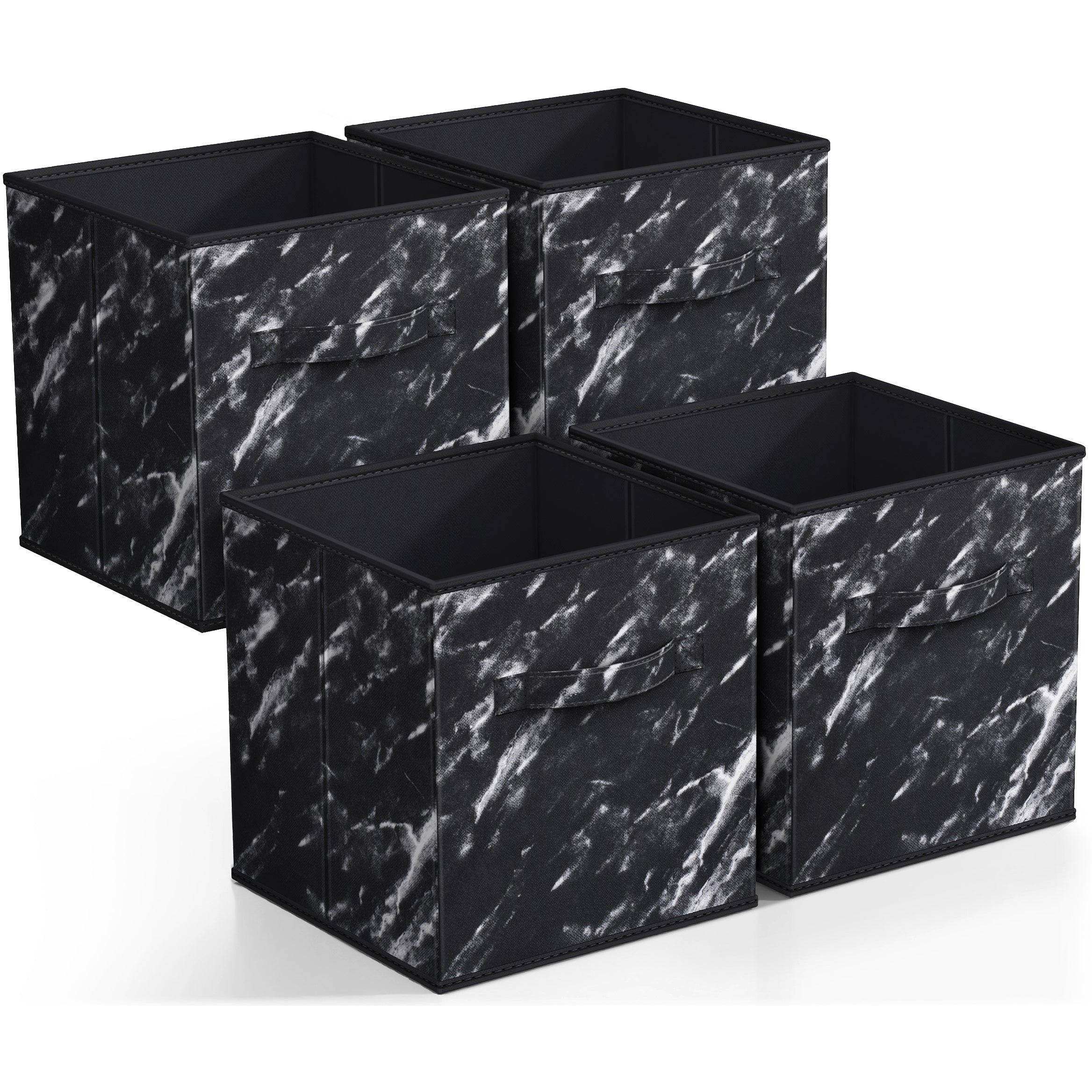 Marble Storage Cube Bins (4-Pack)