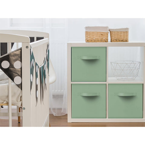 13" Large Cube Storage Bins (6 Pack Solid)