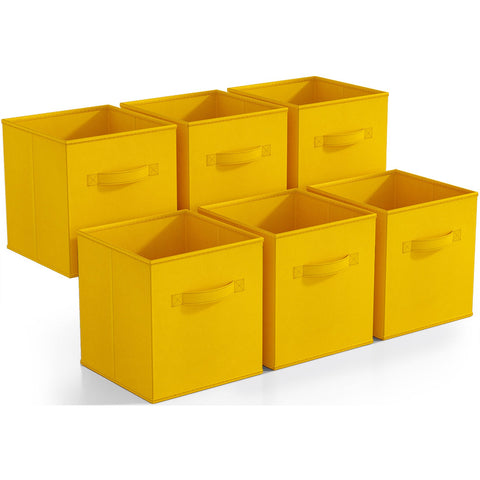 Storage Cube Bins - Bright Colors (6-Pack)