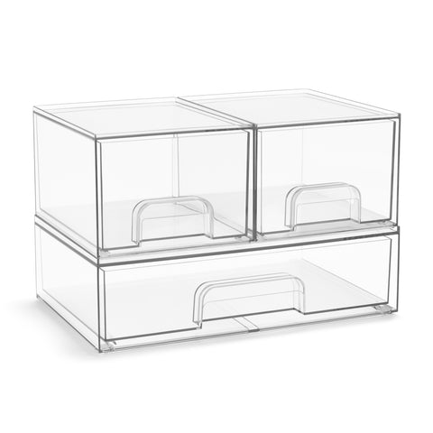 Acrylic Organizer Storage Drawers (3 Drawer)