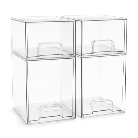 Acrylic Organizer Storage Drawers (4 Drawer)