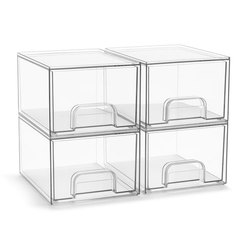 Acrylic Organizer Storage Drawers (4 Drawer)