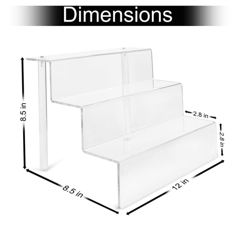 Acrylic Display Riser Shelf (2-Pack)