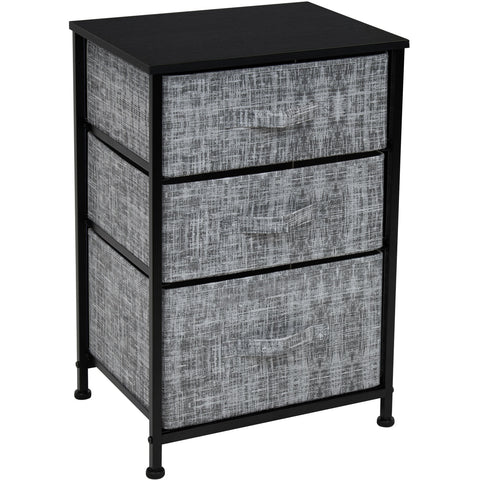 3-Drawer Stand (Textured Gray Print)