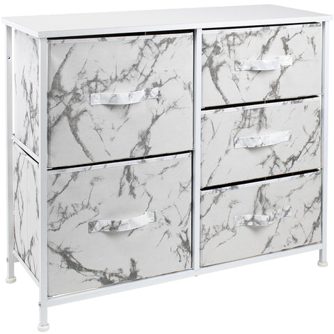 5-Drawer Dresser (Marble Print)