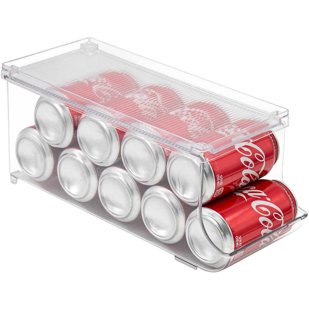 Utopia Kitchen Caddy Can Organizer For Pantry (Pack of 2) - Soda Can  Storage Organizer, Fridge & Freezer Organization - Holds Food & Soup Can  (Clear)