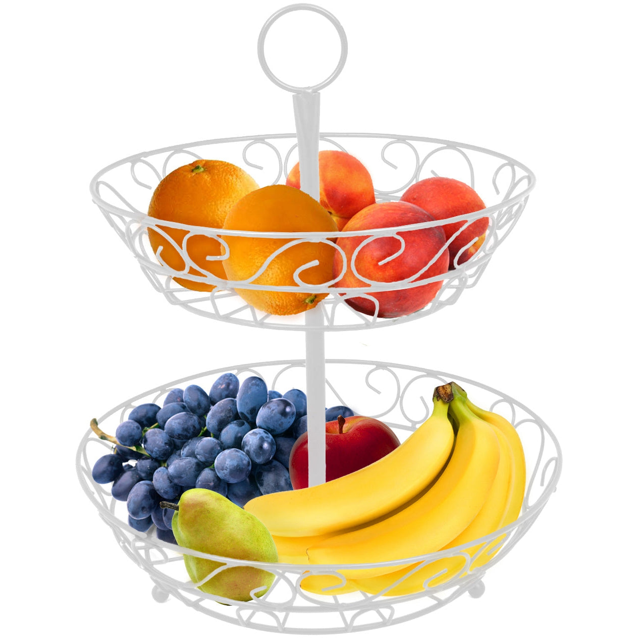 2-Tier Fruit Basket Holder - Sorbus Home
