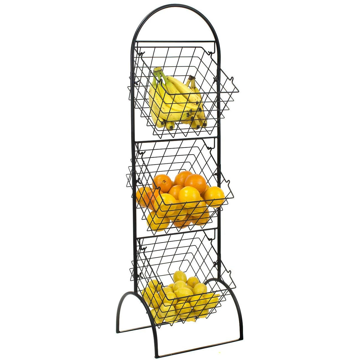 3-Tier Adjustable Market Basket Stand – Sorbus Home