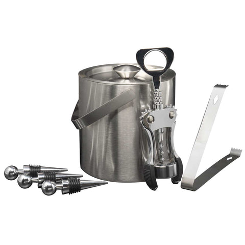 Home Cocktail Bar Set - Stainless Steel (6 Piece) - Sorbus Home