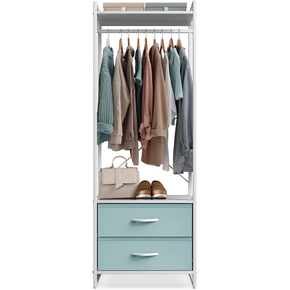 Sorbus Clothing Rack with Drawers