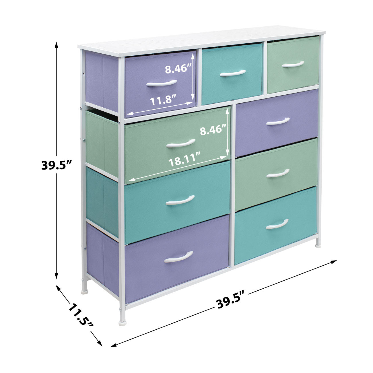 9-Drawer Dresser (Multi Colored)