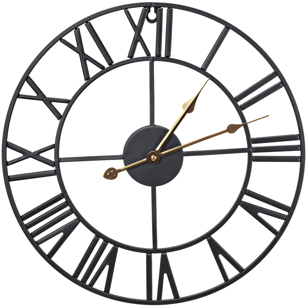 16" Wall Clock (Black) - Sorbus Home