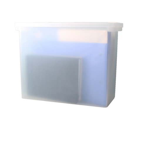 Plastic File Crate with Lid