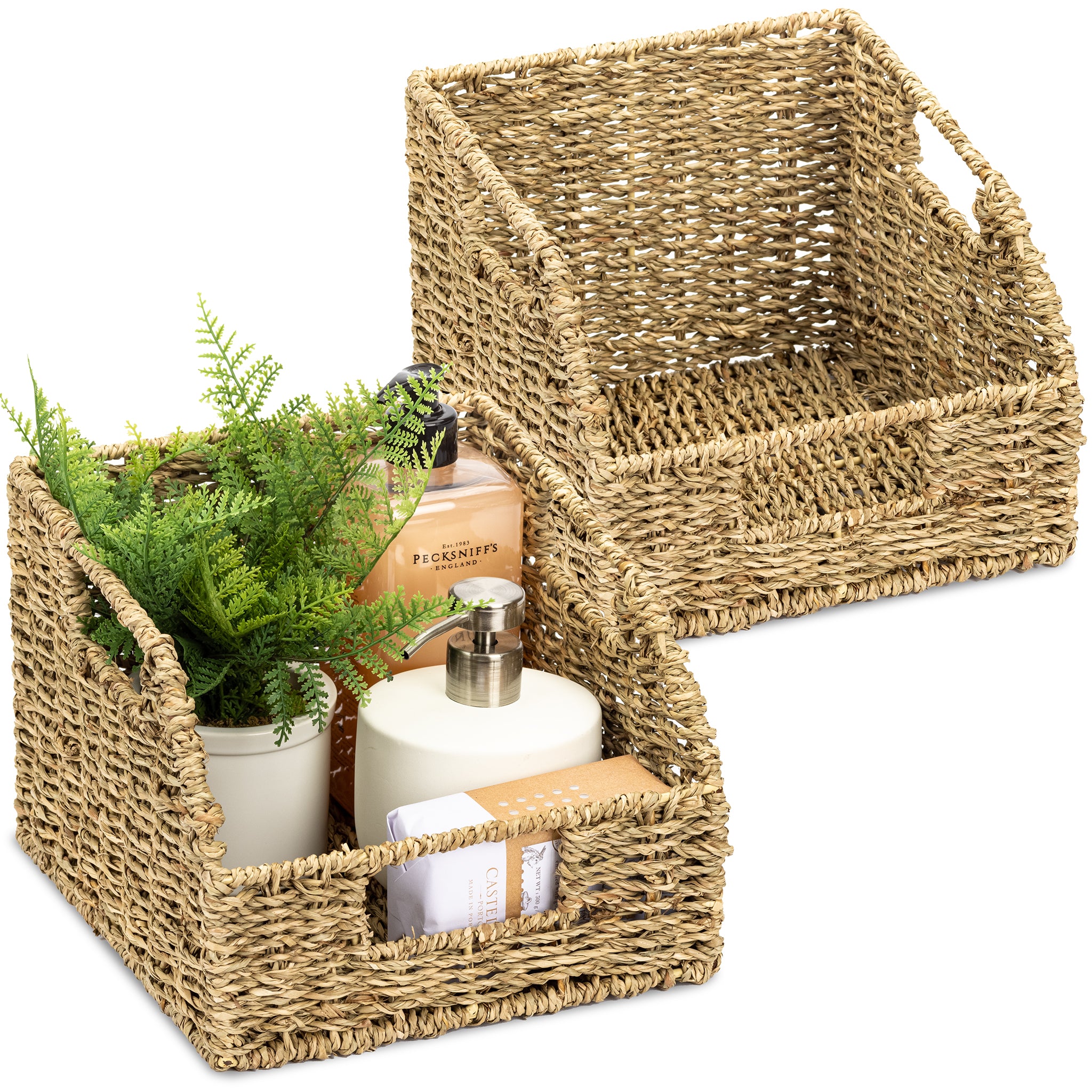 Sorbus Sloped Seagrass Wicker Baskets