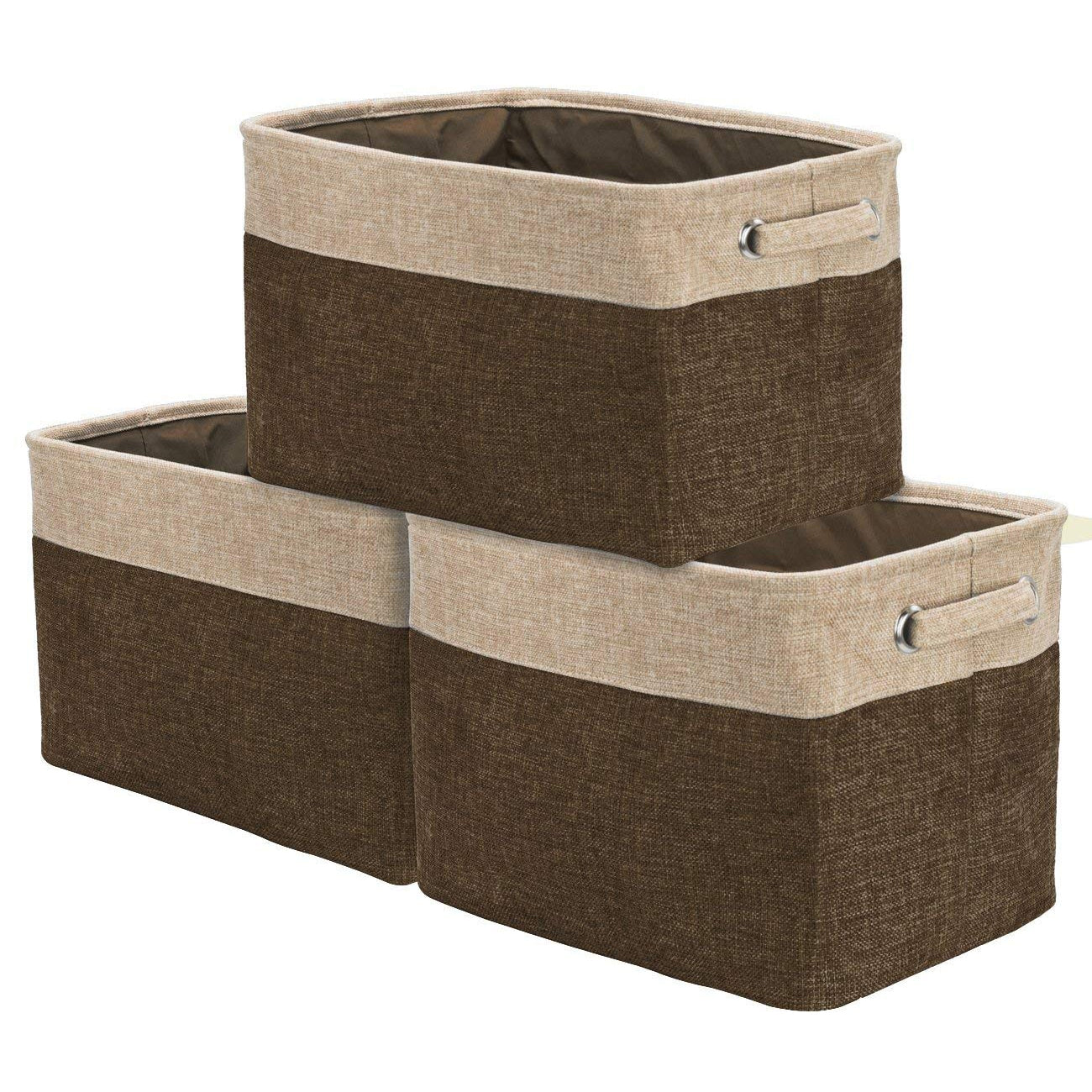 Twill Storage Basket Set (3-Pack)