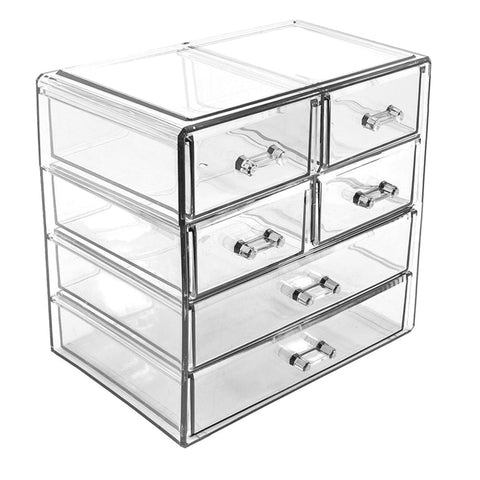 Small Makeup Organizer - (2 large / 4 small drawers)