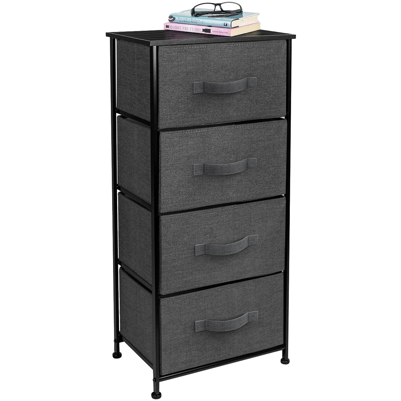 4-Drawer Nightstand Chest - Sorbus Home