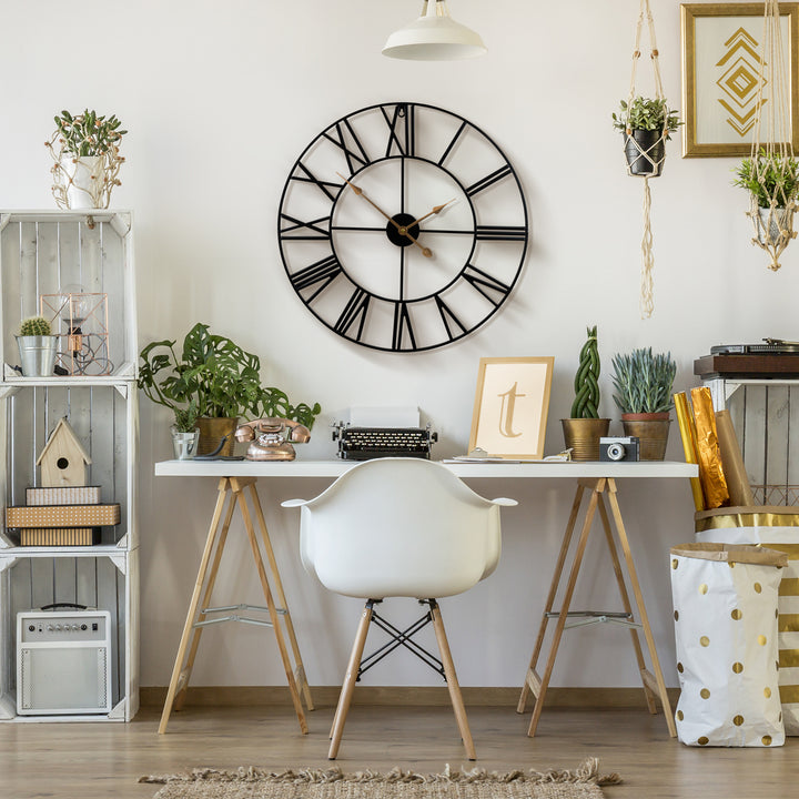24" Oversized Wall Clock - Sorbus Home