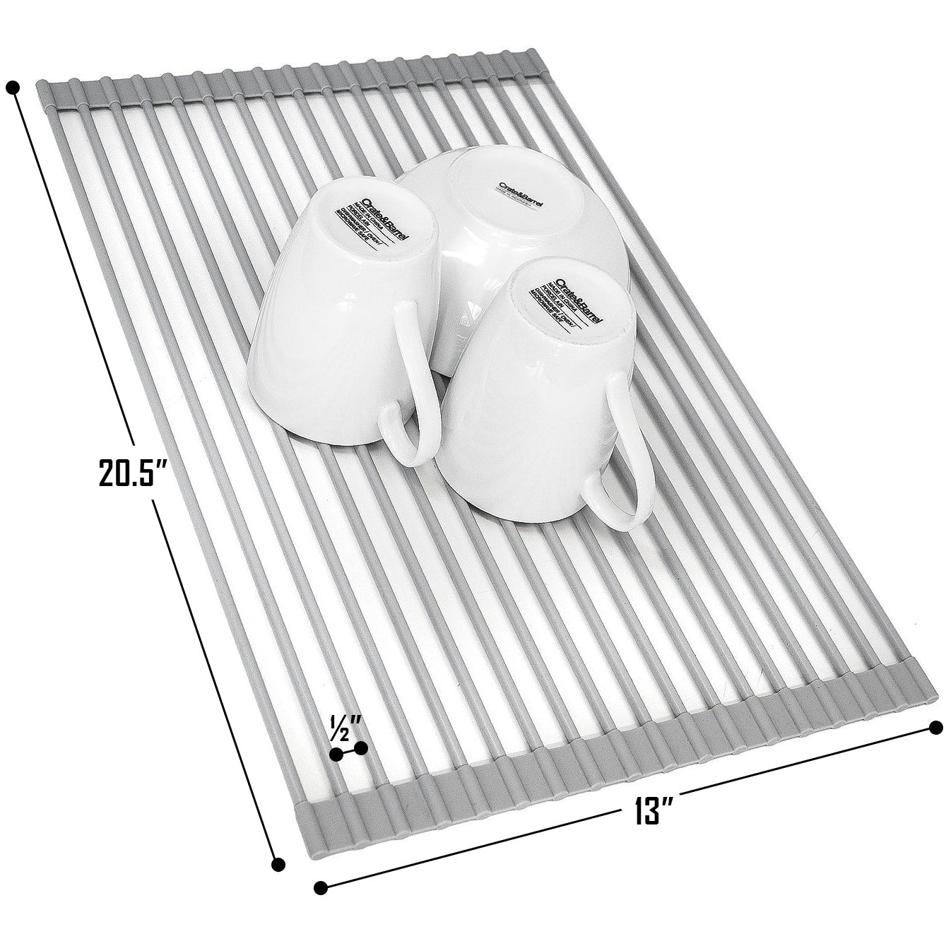 Roll-Up Dish Drying Rack - Sorbus Home
