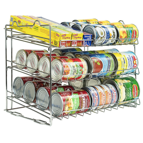 Sorbus 3-Tier Can Organizer Rack: Stackable Tracker for up to 36 Cans -  Ideal for Kitchen, Cupboard, and Pantry Storage 
